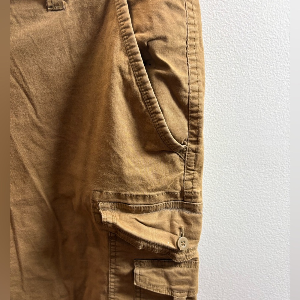 Original Weatherproof Vintage Brown Regular Fit Cargo Shorts 42 - Picture 2 of 7